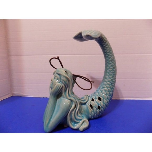 NEW Mermaid Figurine GC Home Decor Potpourri Sachet Holder Coastal Nautical - Picture 1 of 4